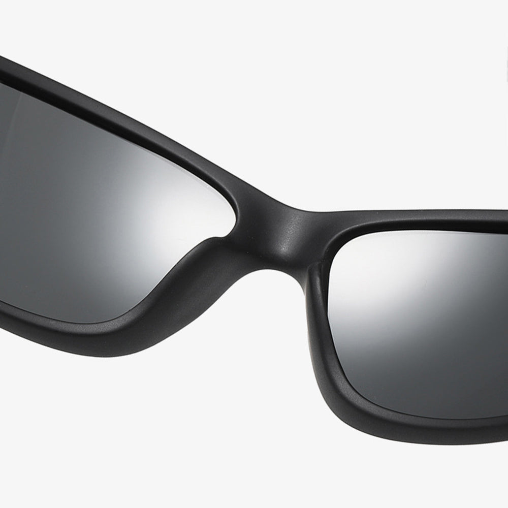 Unisex Fahrradbrille Techsuit 201910, polarisiert, schwarz-gelb