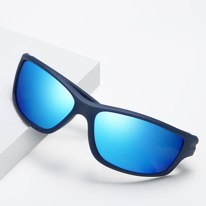 Unisex Fahrradbrille Techsuit 201910, polarisiert, schwarz-gelb