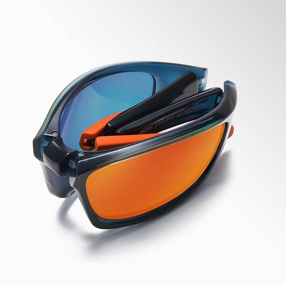 Unisex Techsuit 24101 Cycling Glasses, Polarized, Black