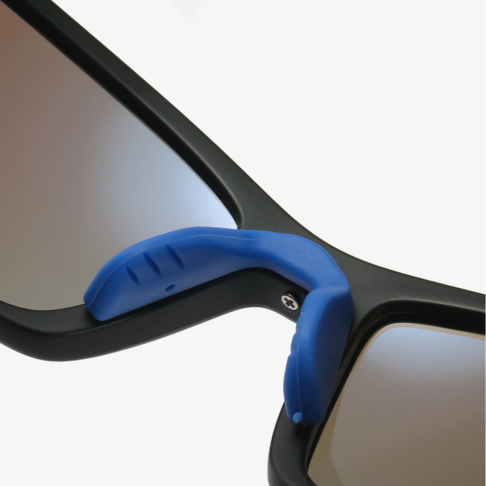 Unisex Fahrradbrille Techsuit 3047, UV-Schutz, Schwarz Transparent