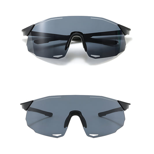 Unisex Fahrradbrille Techsuit 8853, Schwarz Silber