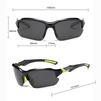 Unisex Fahrradbrille Techsuit 9301, UV-Schutz, Schwarz