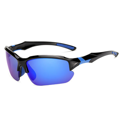 Unisex Fahrradbrille Techsuit 9301, UV-Schutz, Schwarz Lila