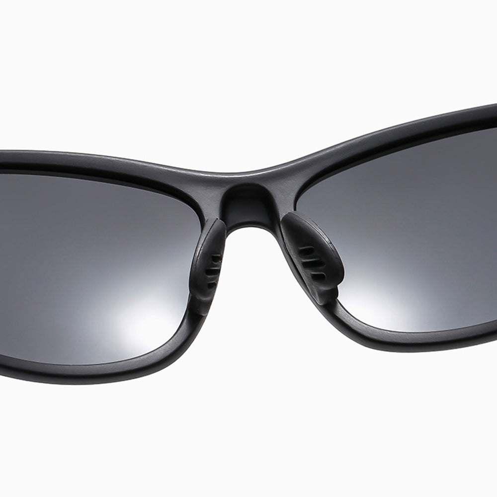 Unisex Cycling Glasses Techsuit 9309, Polarized, Silver Gray