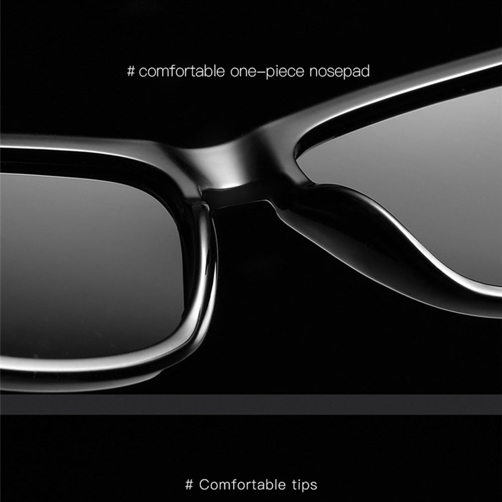 Herren-Sonnenbrille Techsuit 0717, polarisiert, UV-Schutz, Schwarz Rot