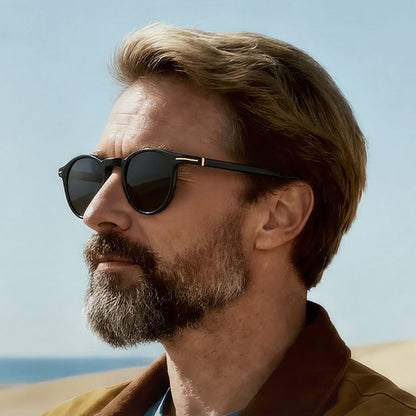 Herren-Sonnenbrille Techsuit 31235, polarisiert, schwarz
