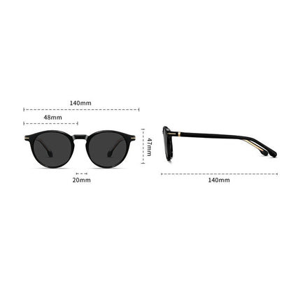 Herren-Sonnenbrille Techsuit 31235, polarisiert, schwarz