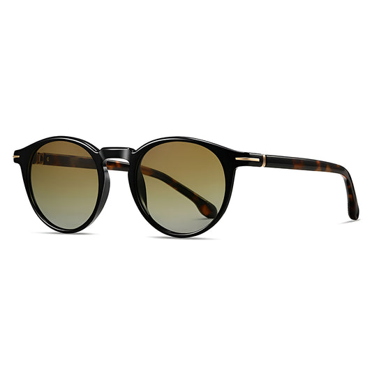 Herren-Sonnenbrille Techsuit 31235, polarisiert, schwarz-gelb