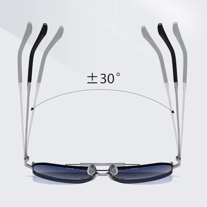 Herren-Sonnenbrille Techsuit 8538, polarisiert, UV-Schutz, Grau Braun