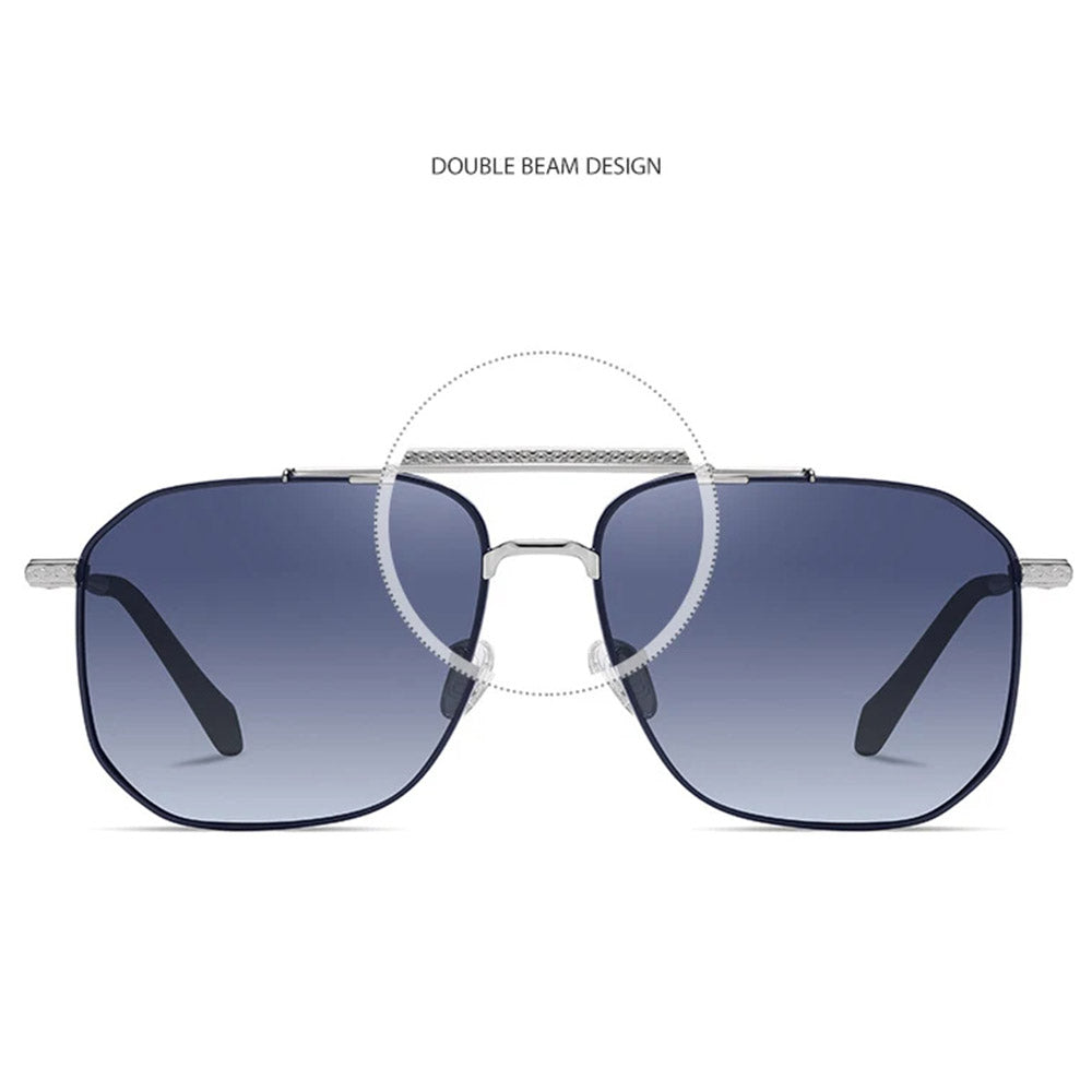 Herren-Sonnenbrille Techsuit 8538, polarisiert, UV-Schutz, Grau Braun