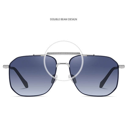 Herren-Sonnenbrille Techsuit 8538, polarisiert, UV-Schutz, Grau Braun