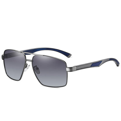 Herren-Sonnenbrille Techsuit LM001, polarisiert, UV-Schutz, Grau Verlauf