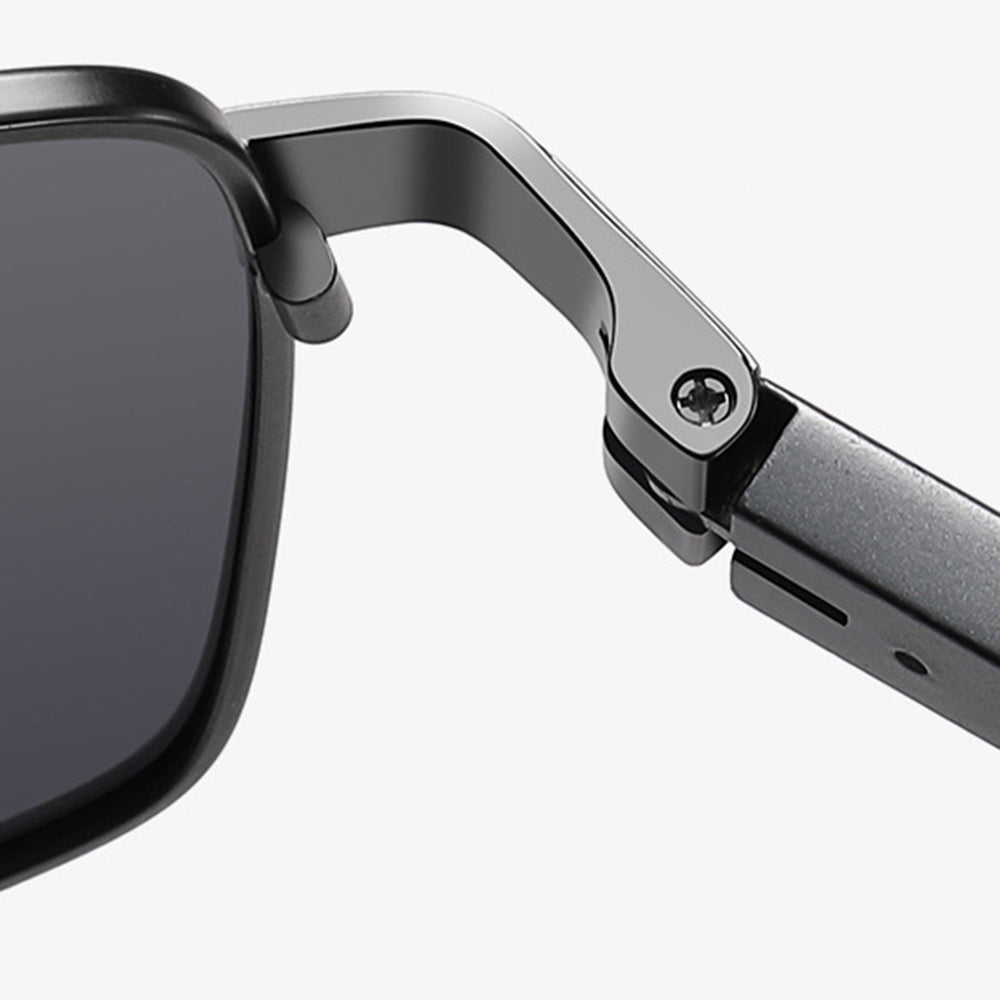 Herren-Sonnenbrille Techsuit LM001, polarisiert, UV-Schutz, Grau Verlauf