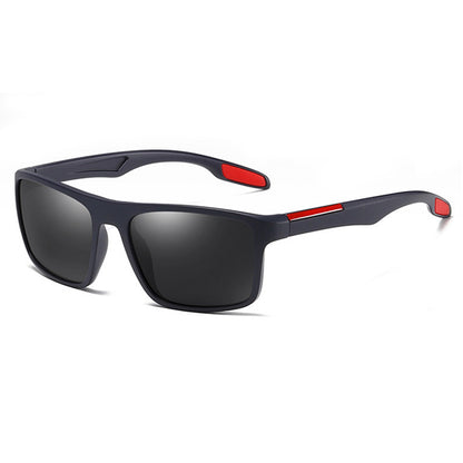 Herren-Sonnenbrille Techsuit TR90 (MM101), polarisiert, UV-Schutz, Blau Rot