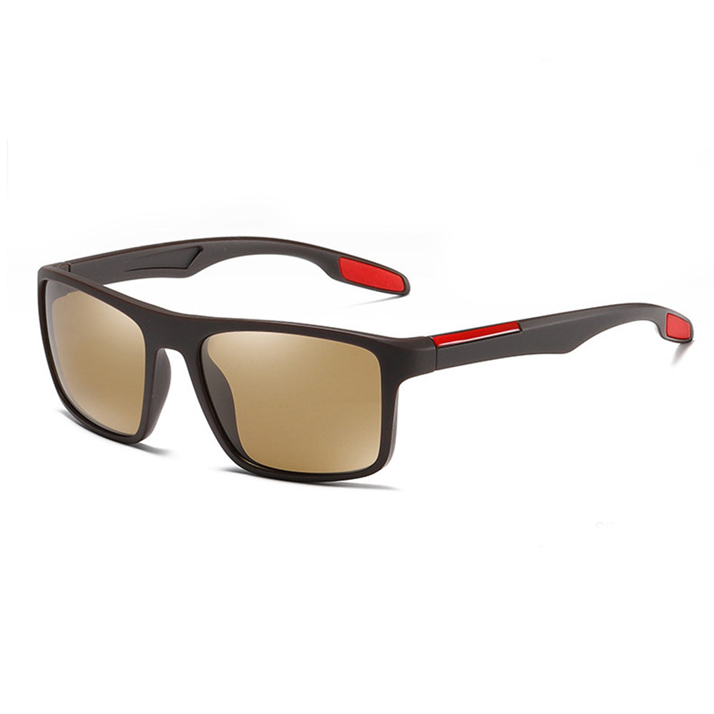 Men's Techsuit TR90 Sunglasses (MM101), Polarized, UV Protection, Brown