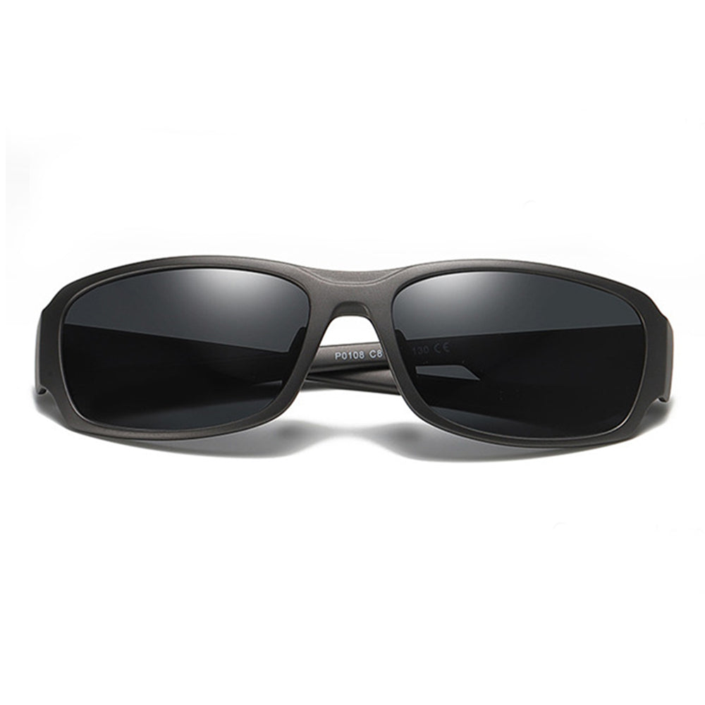 Herren-Sonnenbrille Techsuit MM108, polarisiert, UV-Schutz, grau