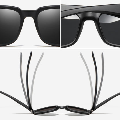 Herren-Sonnenbrille Techsuit MM108, polarisiert, UV-Schutz, grau