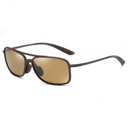 Herren-Sonnenbrille Techsuit MM99, polarisiert, UV-Schutz, braun