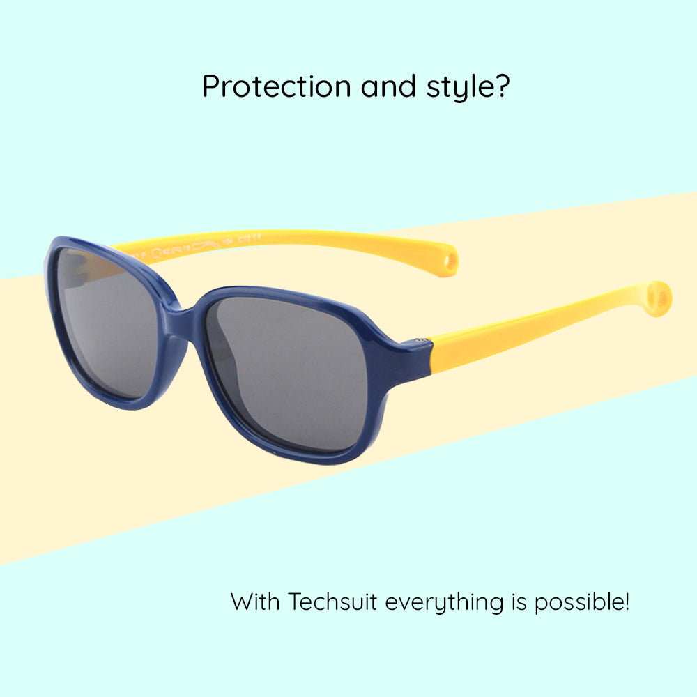 Techsuit Baby-Sonnenbrille 8192-C1, polarisiert, grün rosa