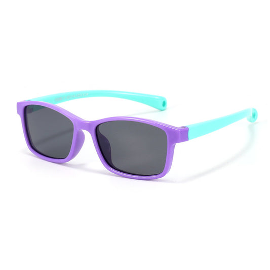 Techsuit Baby-Sonnenbrille 8260-C34, polarisiert, lila-türkis
