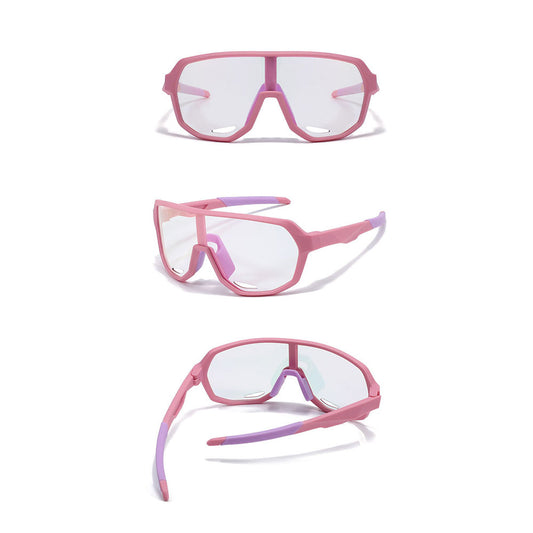 Techsuit 22312 Kinder-Sonnenbrille, polarisiert, UV-Schutz, Blau-Gelb