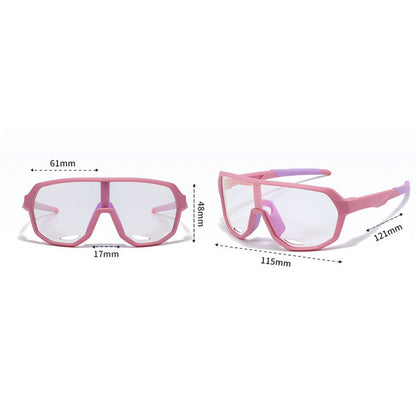 Techsuit 22312 Kinder-Sonnenbrille, polarisiert, UV-Schutz, orange-schwarz