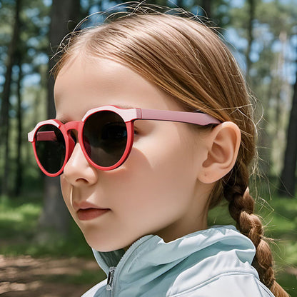 Techsuit 601 Kids' Sunglasses, Polarized, UV Protection, Green Blue