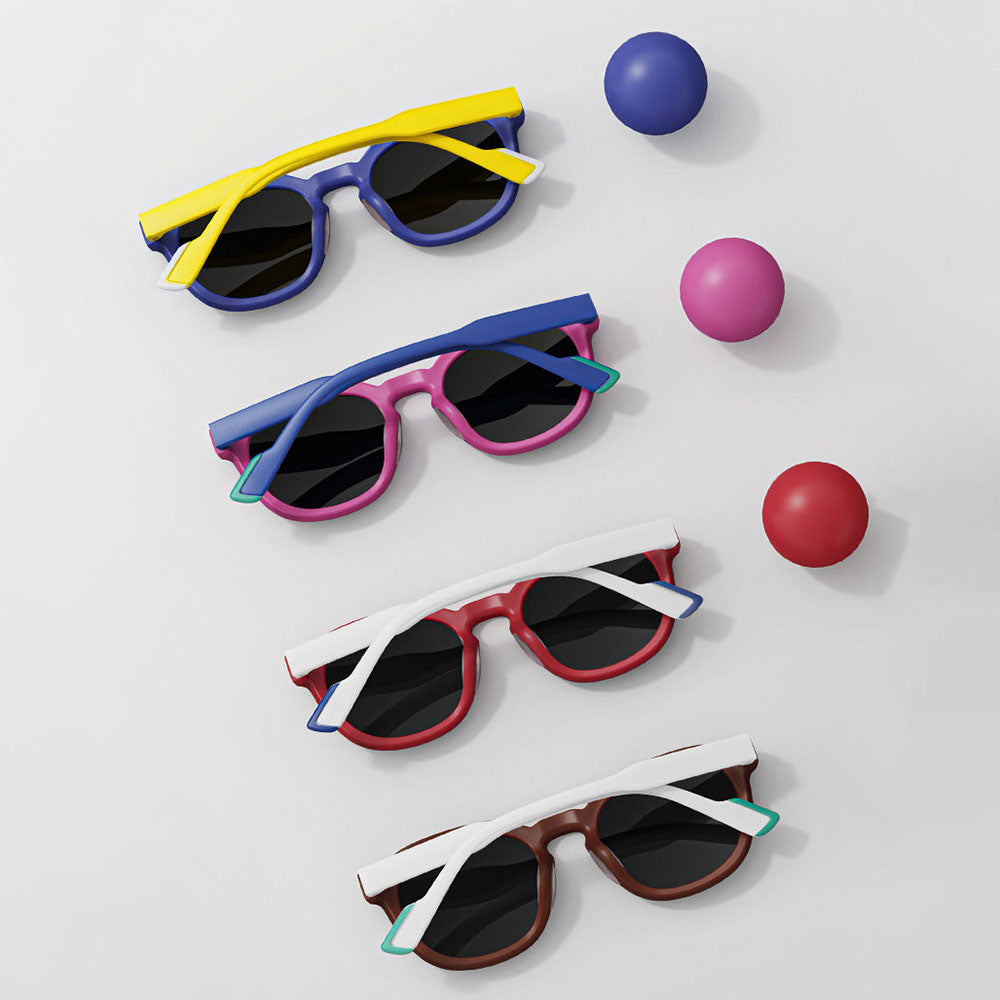 Techsuit 616 Kids Sunglasses, Polarized, UV Protection, Purple Pink