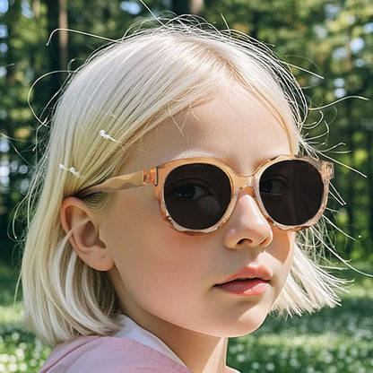Techsuit 627 Kinder-Sonnenbrille, polarisiert, UV-Schutz, schwarz