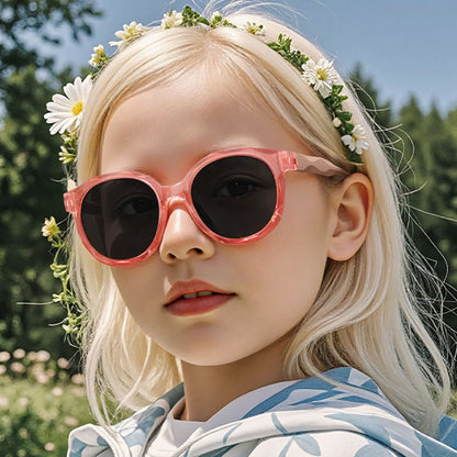 Techsuit 627 Kinder-Sonnenbrille, polarisiert, UV-Schutz, schwarz
