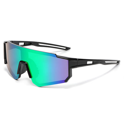 Techsuit R601 Kinder-Sonnenbrille, polarisiert, UV-Schutz, Schwarz Grün