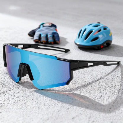 Techsuit R601 Kinder-Sonnenbrille, polarisiert, UV-Schutz, Schwarz Grün