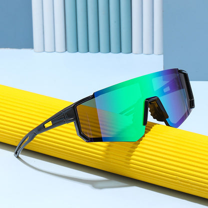 Techsuit R601 Kinder-Sonnenbrille, polarisiert, UV-Schutz, Schwarz Grün