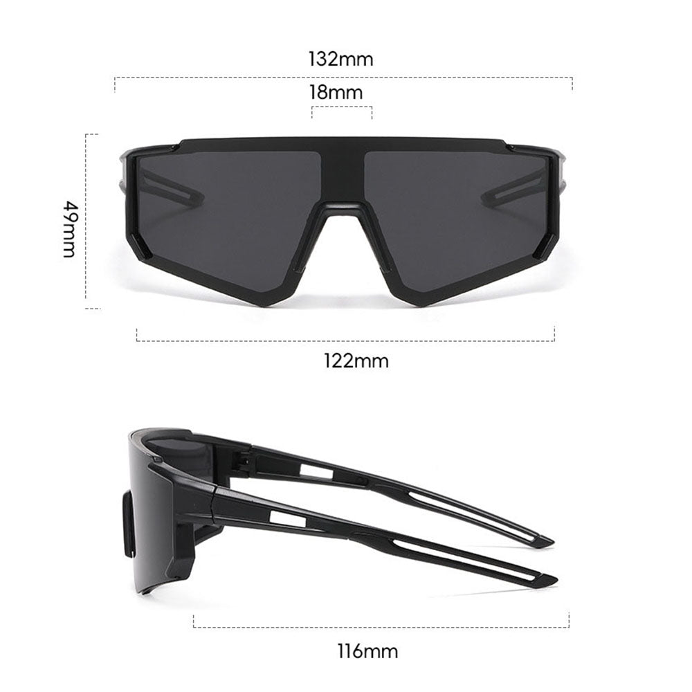 Techsuit R601 Kinder-Sonnenbrille, polarisiert, UV-Schutz, Schwarz Grün
