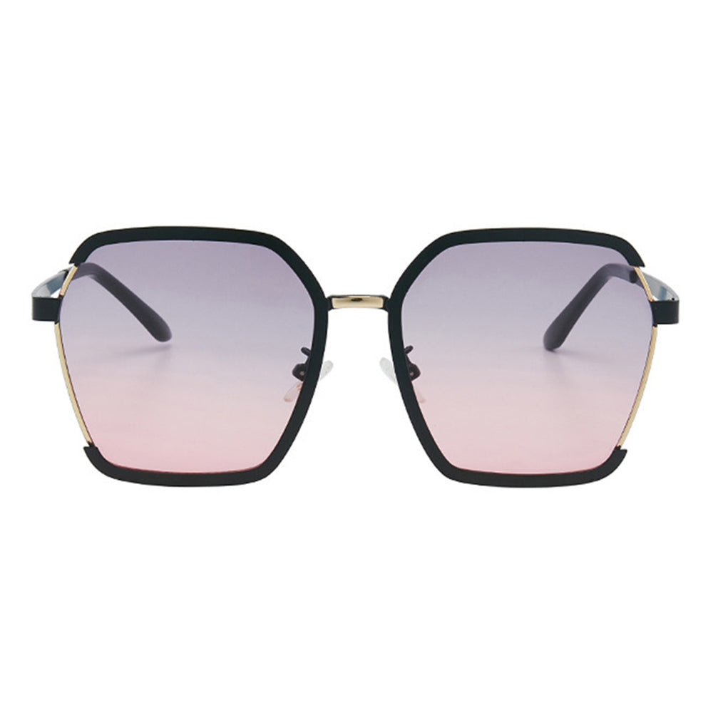 Damen-Sonnenbrille Techsuit 191, polarisiert, UV-Schutz, Schwarz Grau Rosa