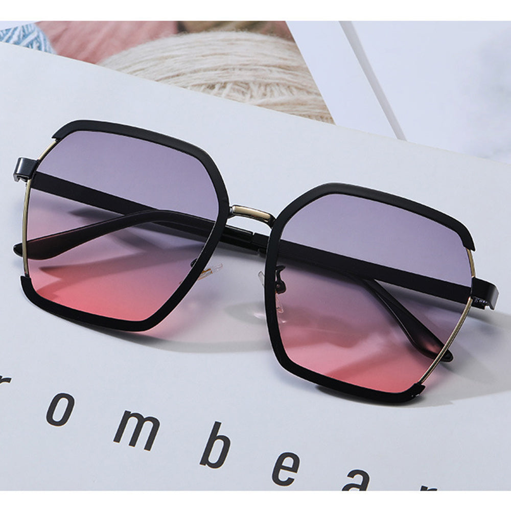 Damen-Sonnenbrille Techsuit 191, polarisiert, UV-Schutz, Schwarz Grau Rosa