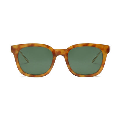 Damen-Sonnenbrille Techsuit 2050, polarisiert, UV-Schutz, Braun Grün