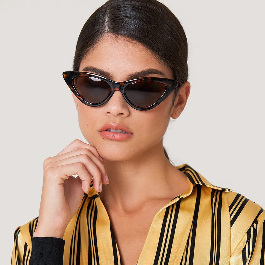 Techsuit 5040 Women's Sunglasses, Black Brown