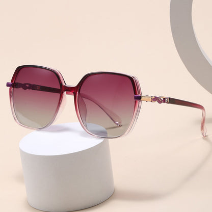 Damen-Sonnenbrille Techsuit 5223, polarisiert, UV-Schutz, Grau Rosa