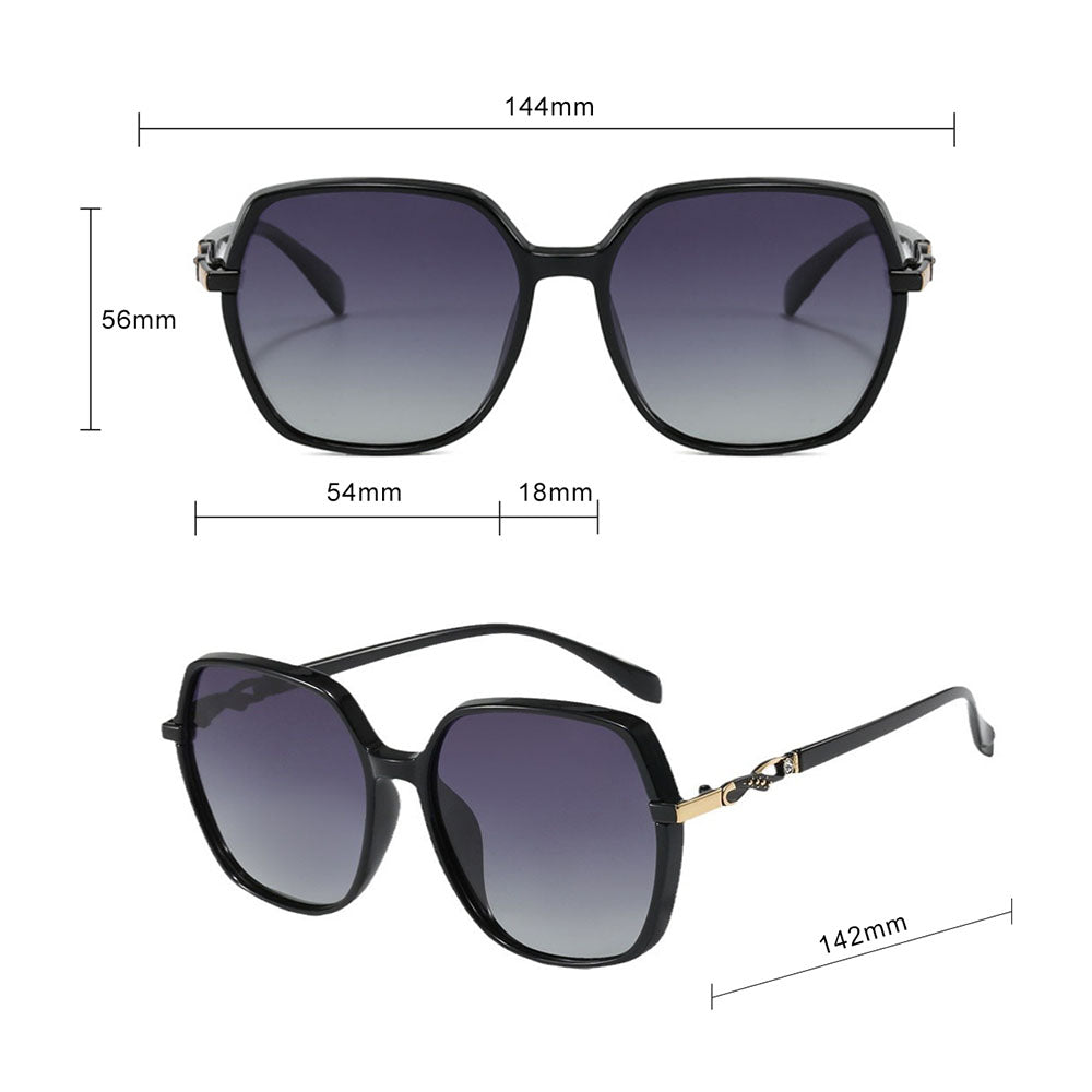 Damen-Sonnenbrille Techsuit 5223, polarisiert, UV-Schutz, Grau Rosa