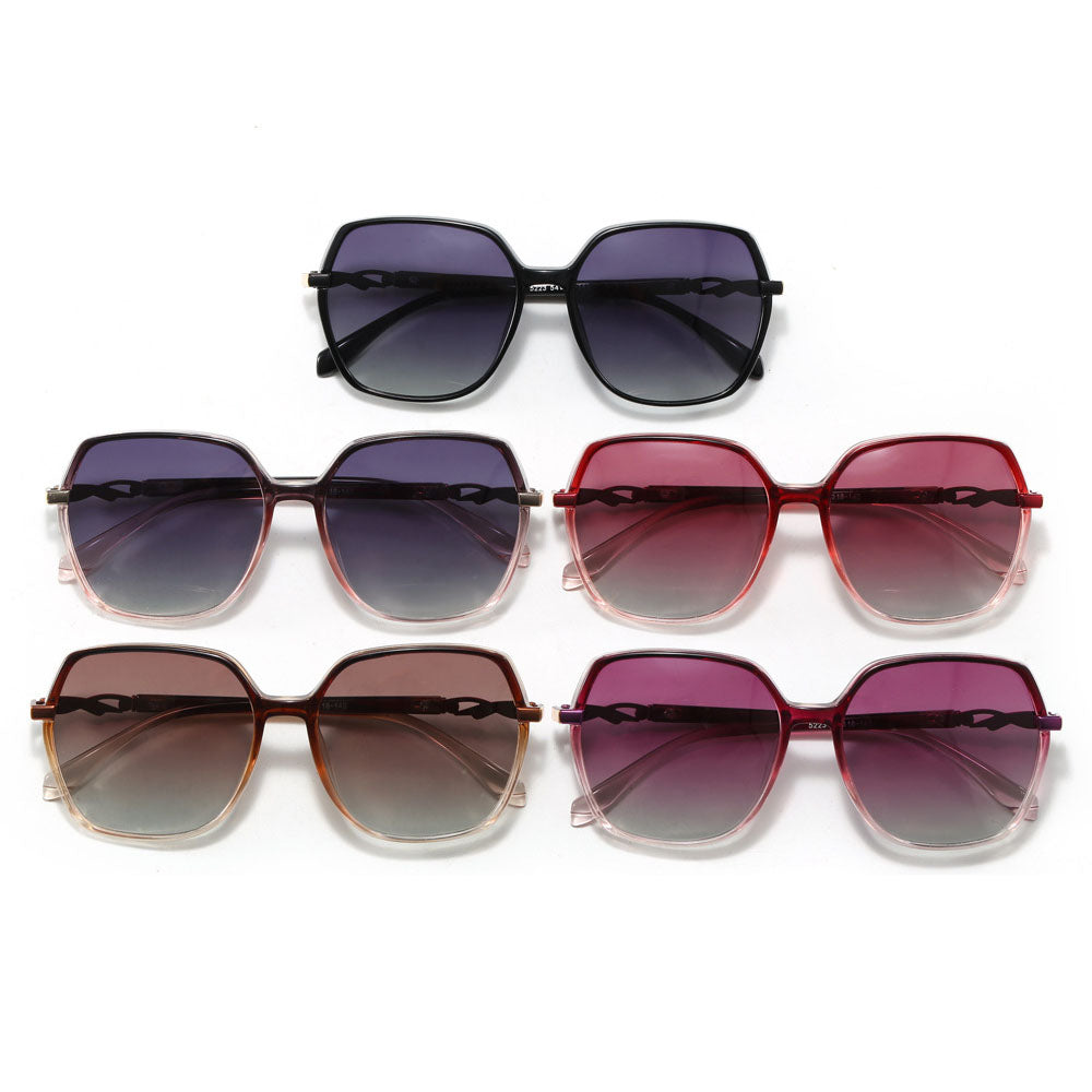 Damen-Sonnenbrille Techsuit 5223, polarisiert, UV-Schutz, schwarz