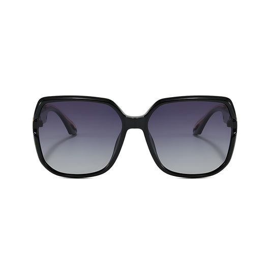 Damen-Sonnenbrille Techsuit 5228, polarisiert, schwarz-gold