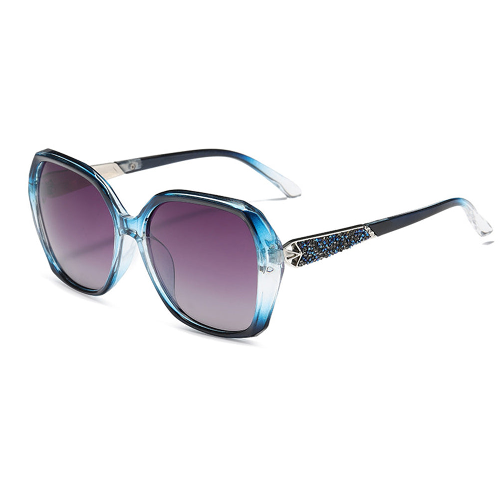 Damen-Sonnenbrille Techsuit 5599, polarisiert, UV-Schutz, Blau Grau