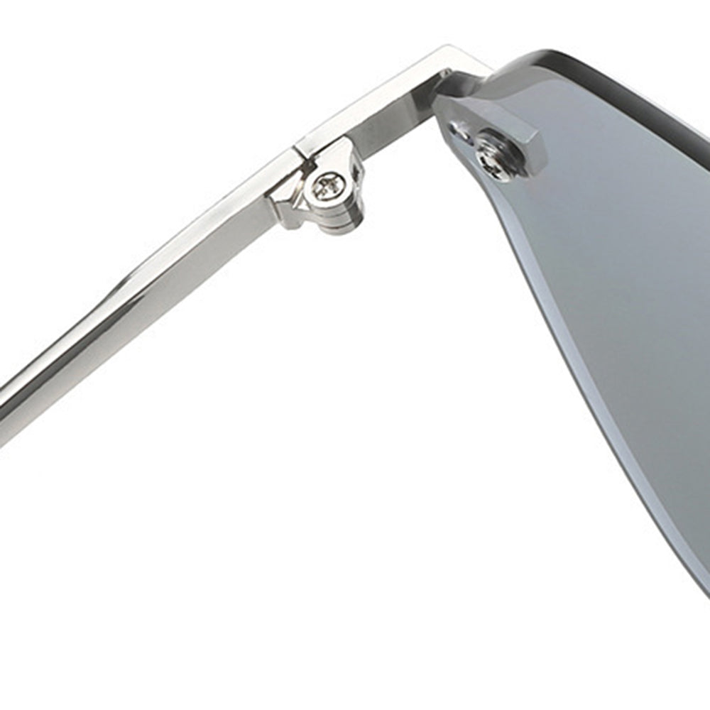 Techsuit 8195 Women's Sunglasses, Black Silver