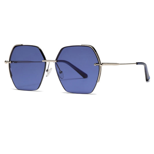 Damen-Sonnenbrille Techsuit 8561, Silber Blau