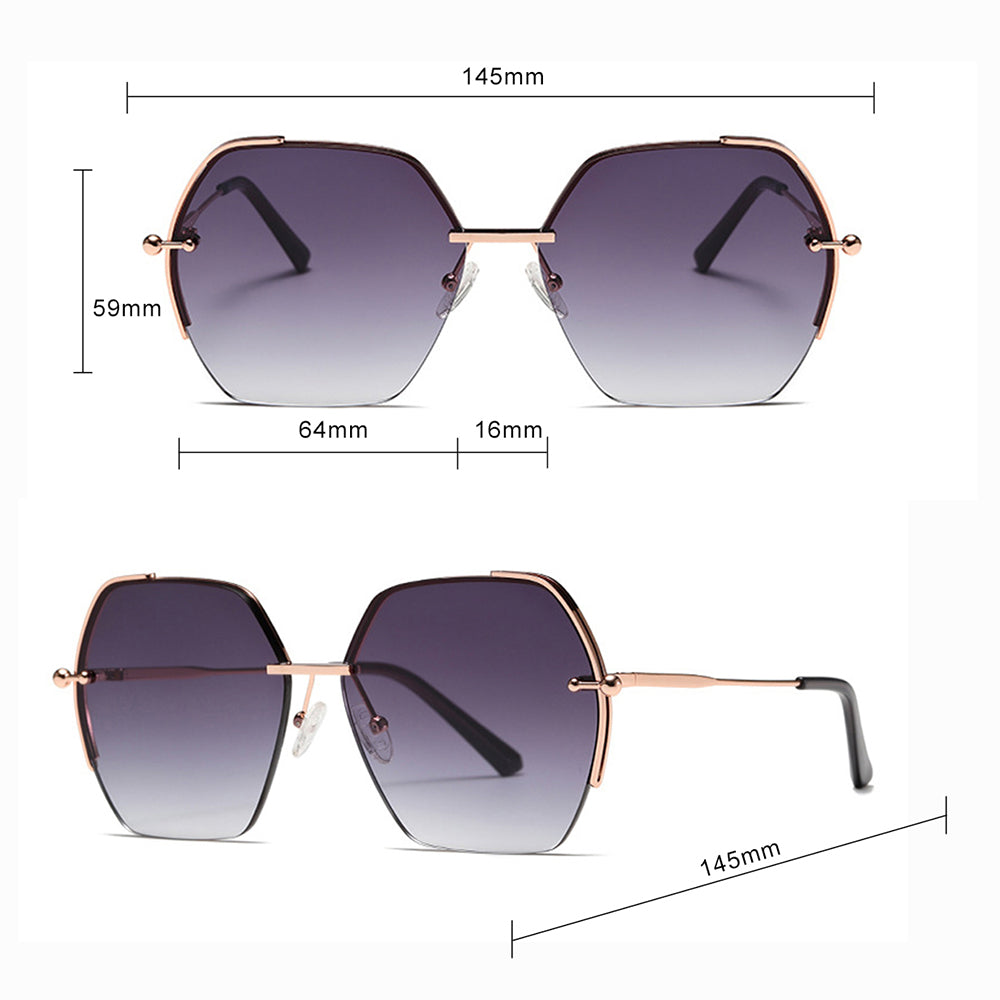 Techsuit Women's Sunglasses 8561, Pink Gold Gray