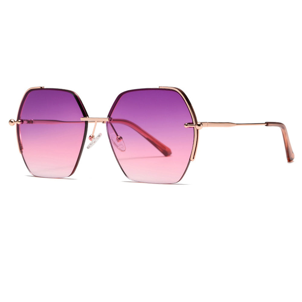Damen-Sonnenbrille Techsuit 8561, Rosa Gold Lila Rot