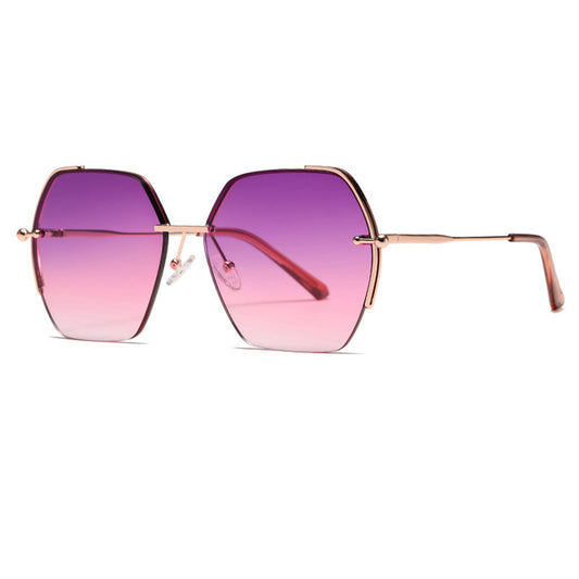 Damen-Sonnenbrille Techsuit 8561, Rosa Gold Lila Rot