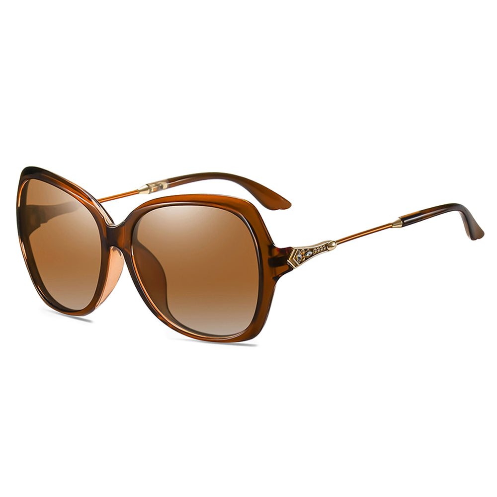 Damen-Sonnenbrille Techsuit 8881, polarisiert, UV-Schutz, braun