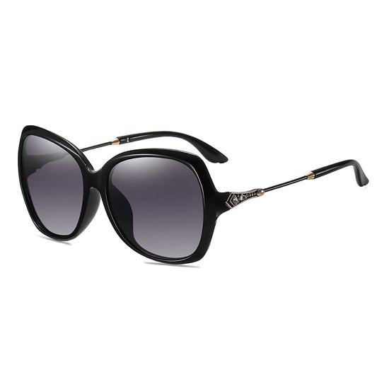 Damen-Sonnenbrille Techsuit 8881, polarisiert, UV-Schutz, Schwarz Grau